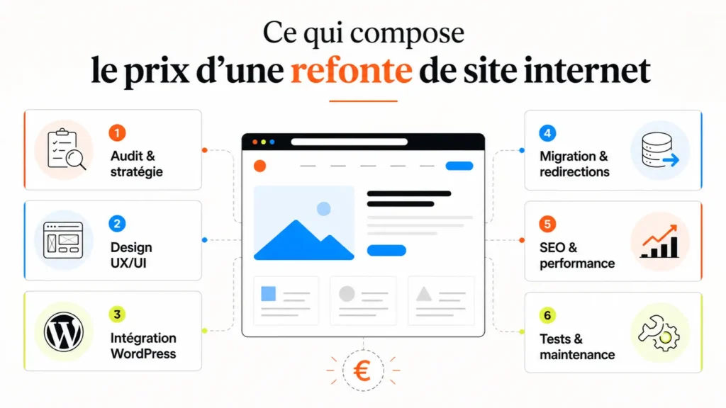 ce qui compose le prix d'une refonte de site internet