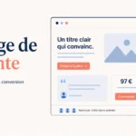 page de vente