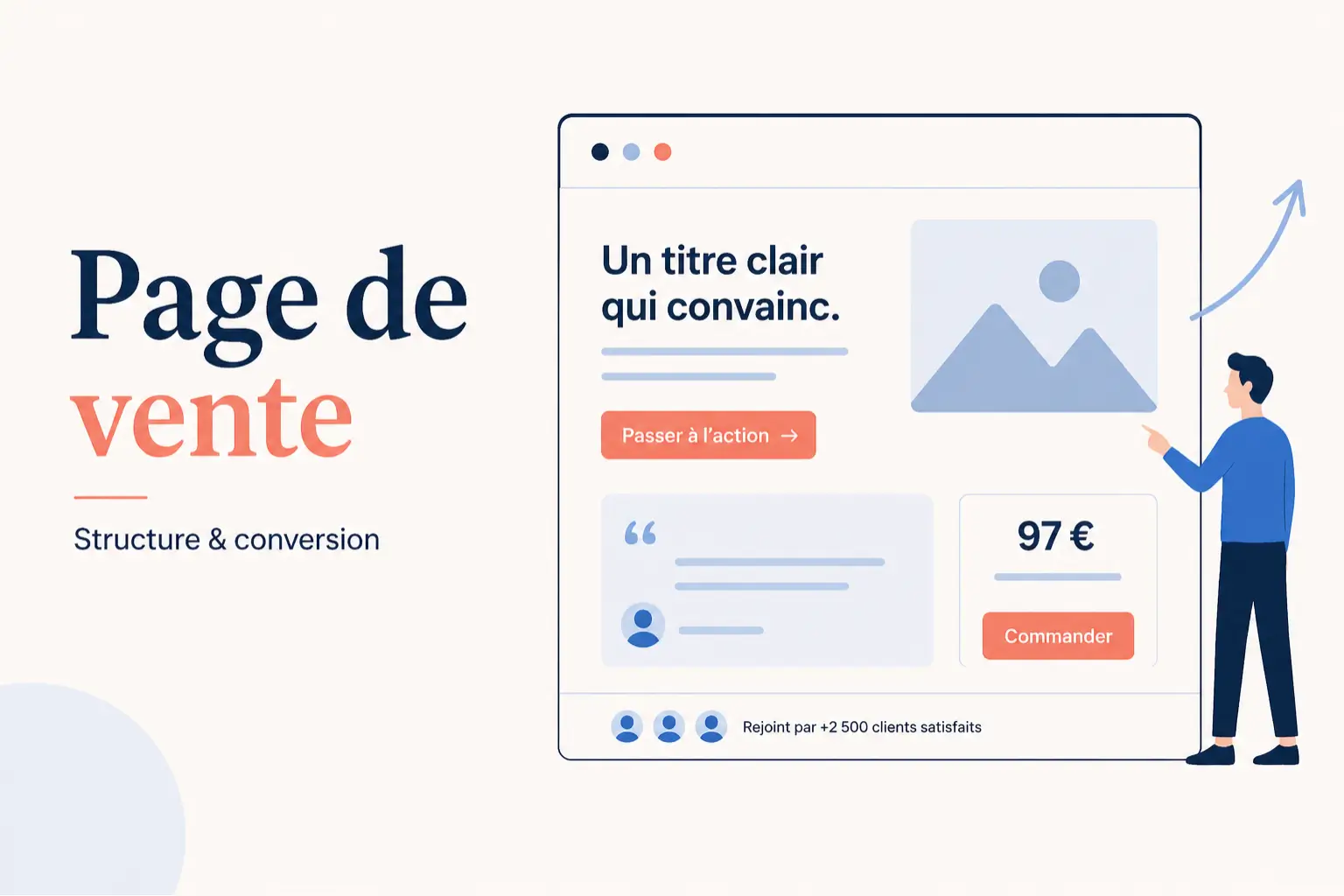page de vente
